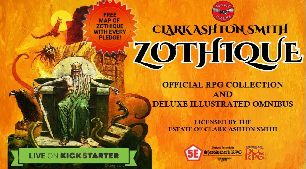 Zothique en mode jeu de rôle et en financement !